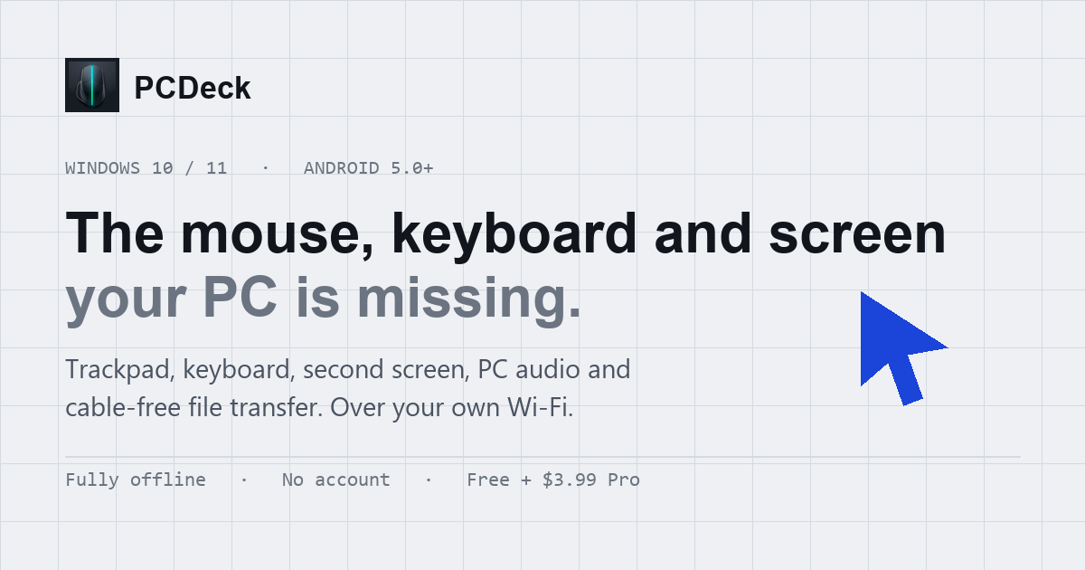 Download PCDeck — Instant PC Remote for Windows & Linux